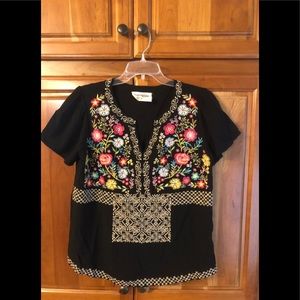 Adorable embroidered top